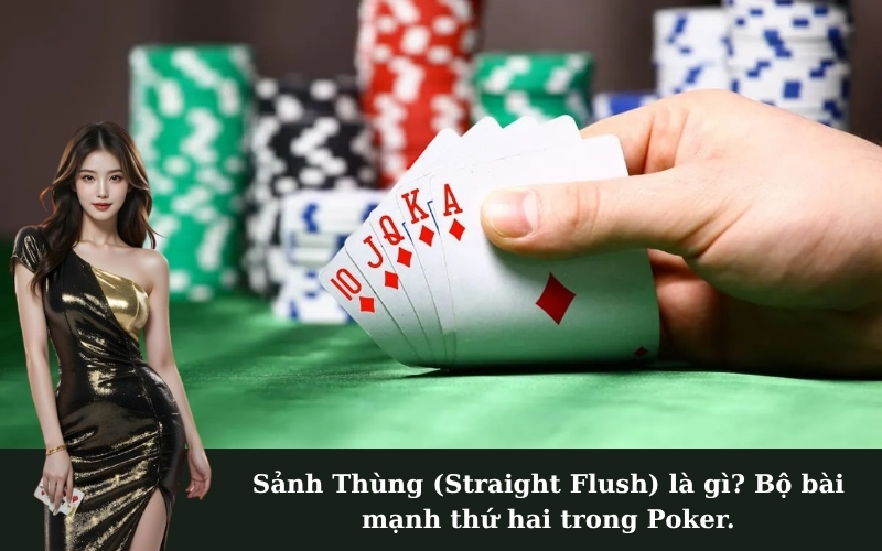 Sảnh Thùng (Straight Flush) là gì? Bộ bài mạnh thứ hai trong Poker.