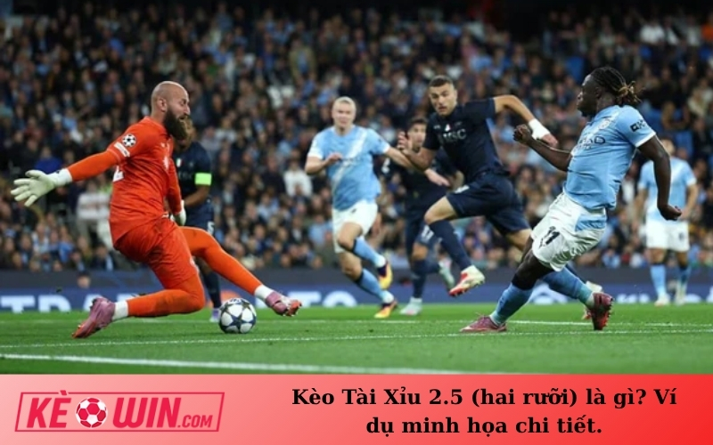Kèo Tài Xỉu 2.5 (hai rưỡi) là gì? Ví dụ minh họa chi tiết.
