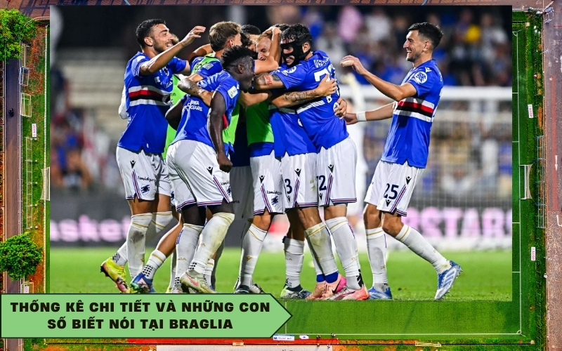 Thống kê chi tiết và những con số biết nói tại Braglia